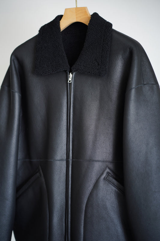 MERINO MOUTON ZIP BLOUSON