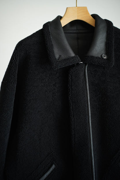 MERINO MOUTON ZIP BLOUSON
