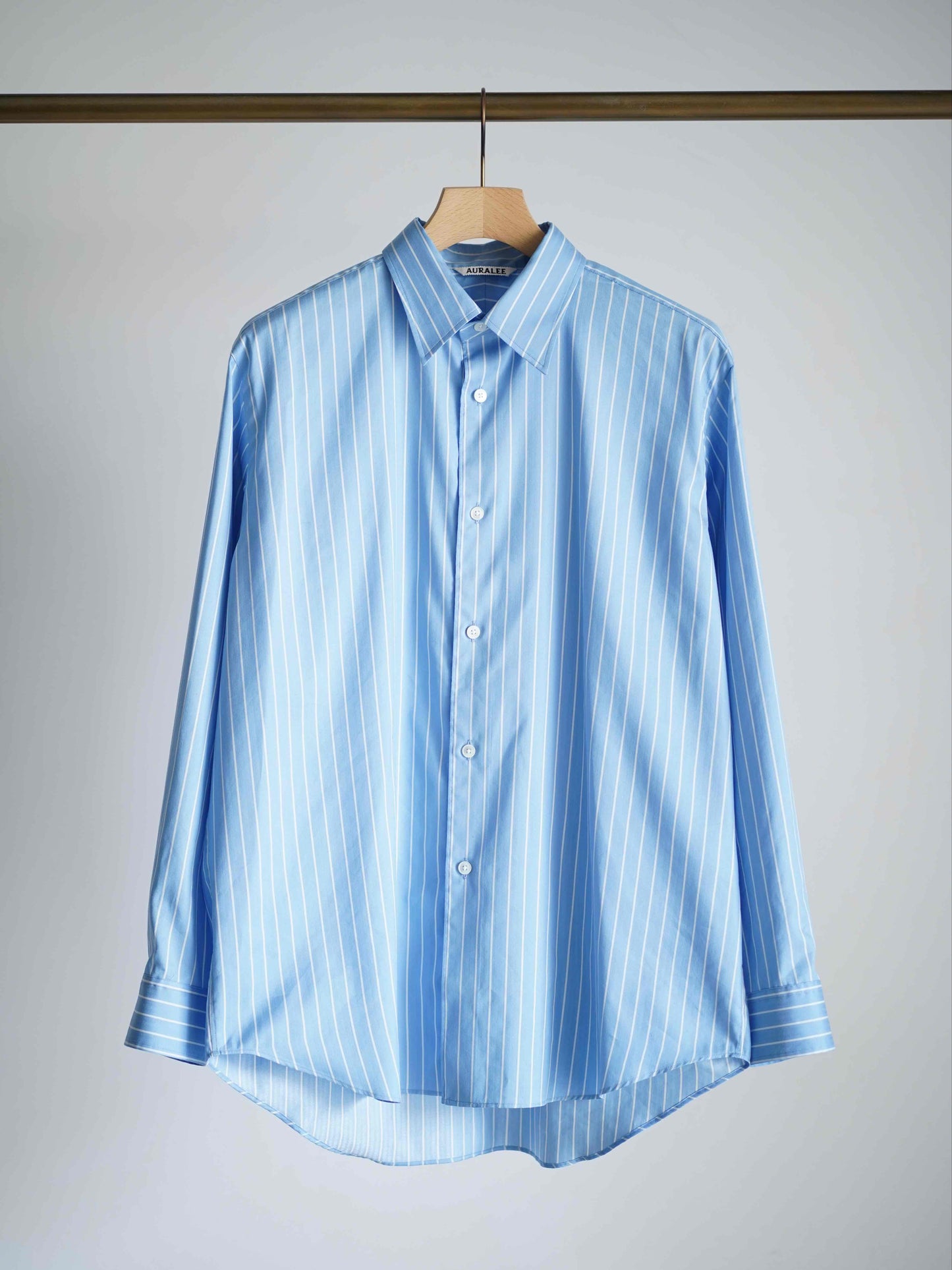 COTTON SILK STRIPE SHIRT