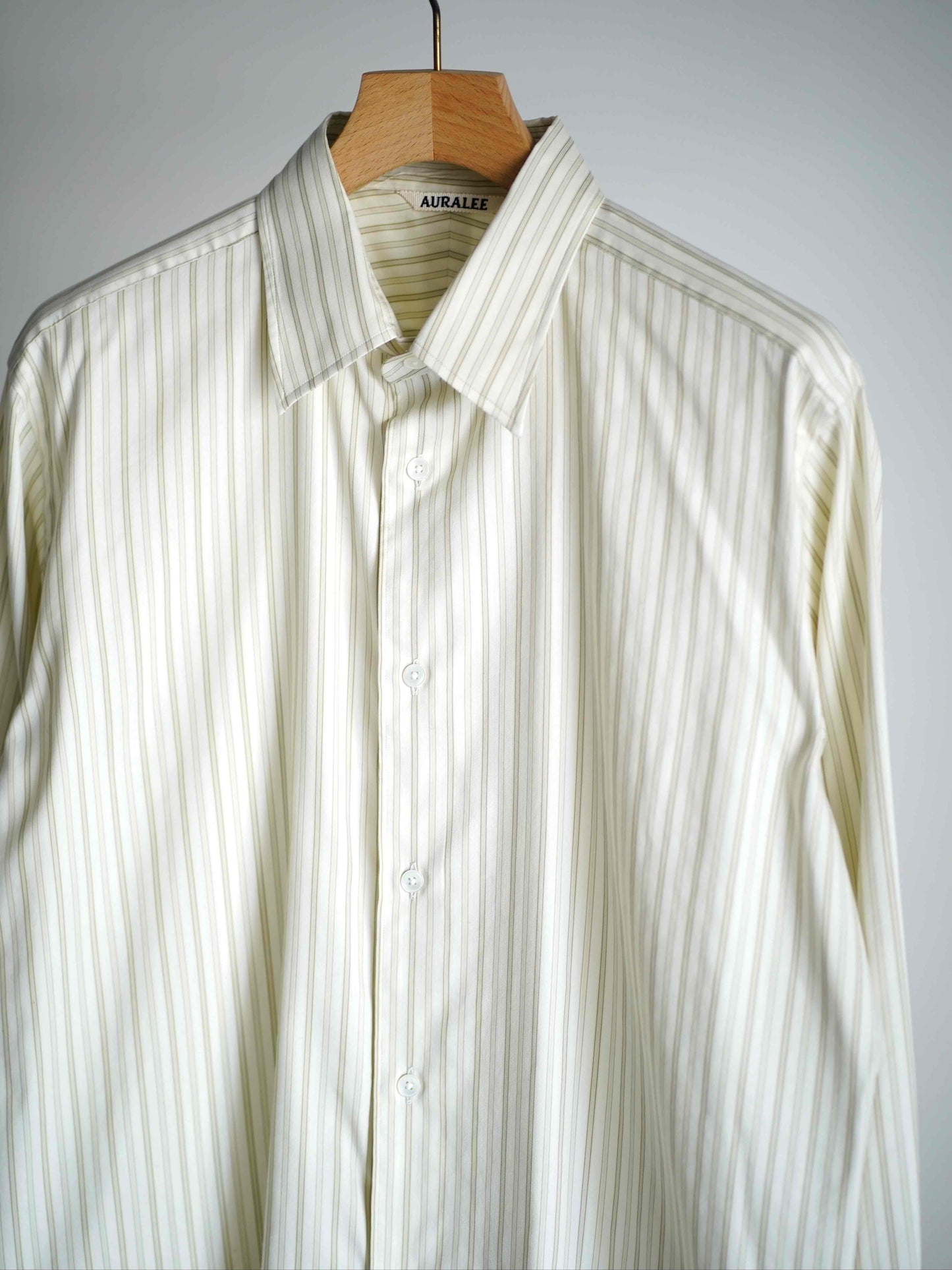 COTTON SILK STRIPE SHIRT