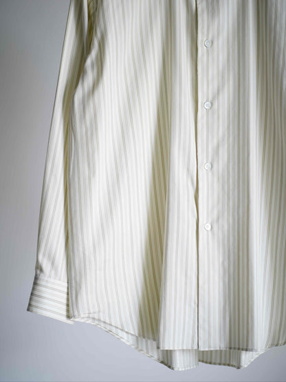 COTTON SILK STRIPE SHIRT