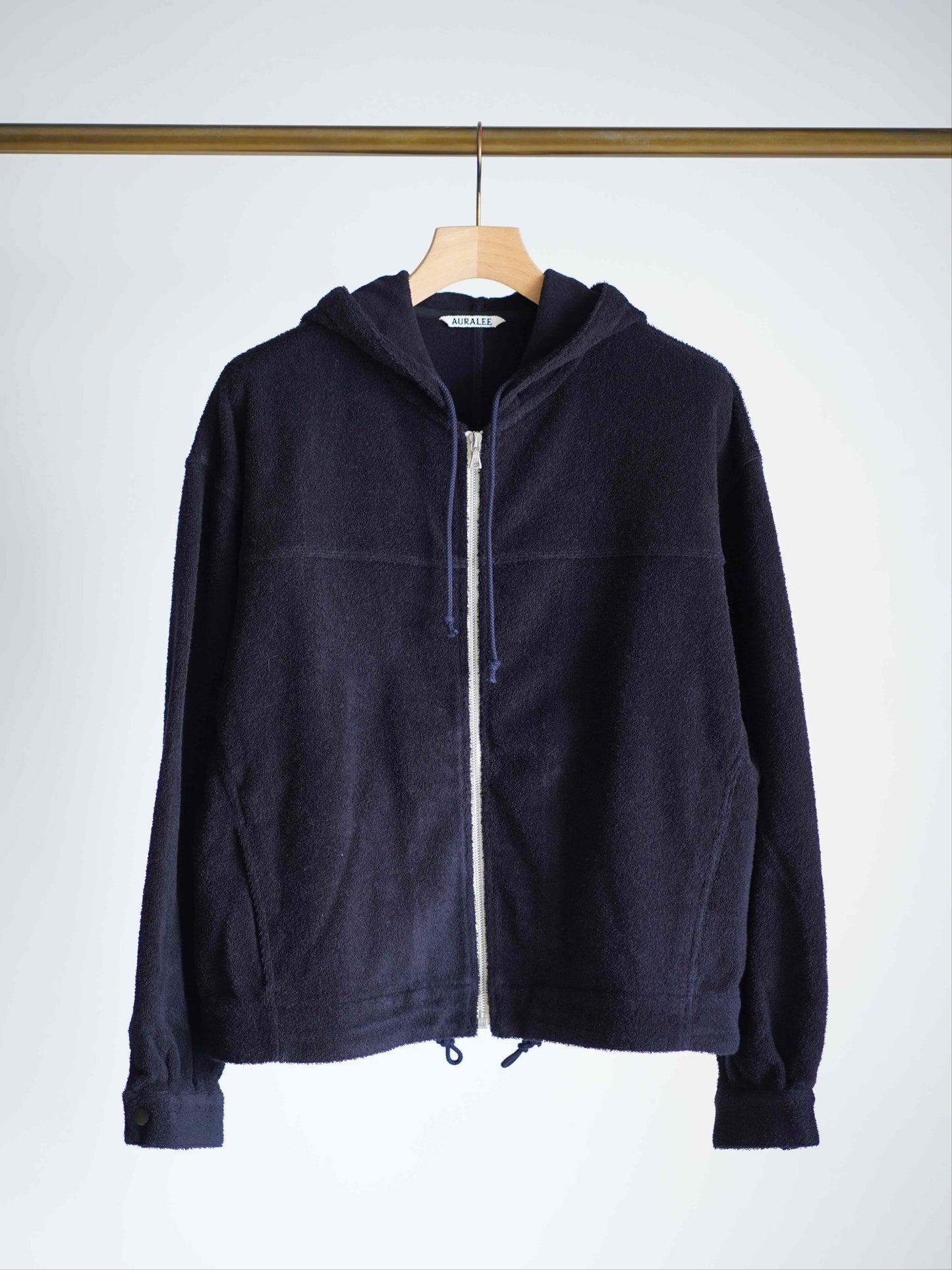 COTTON NYLON PILE ZIP PARKA