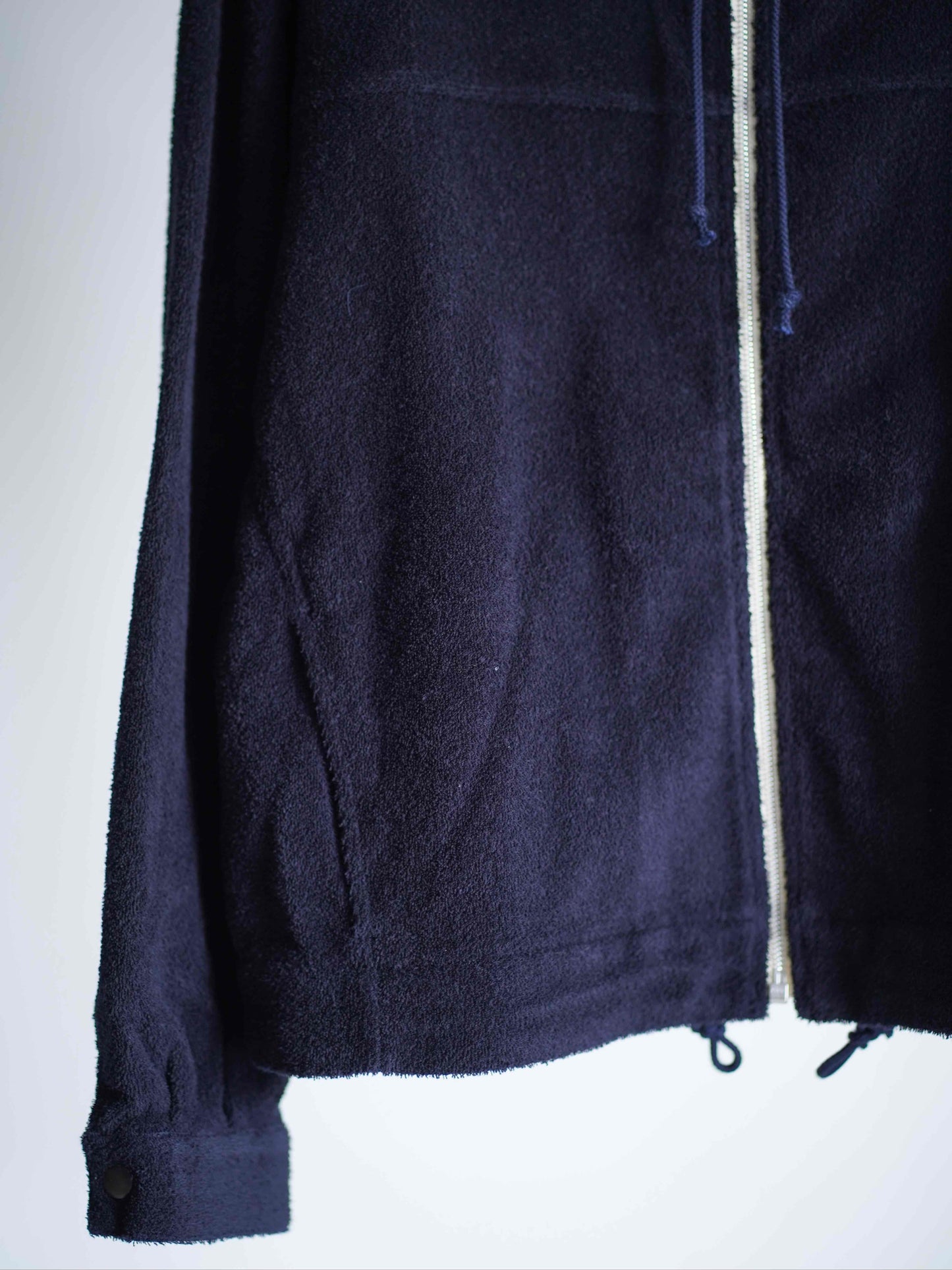 COTTON NYLON PILE ZIP PARKA