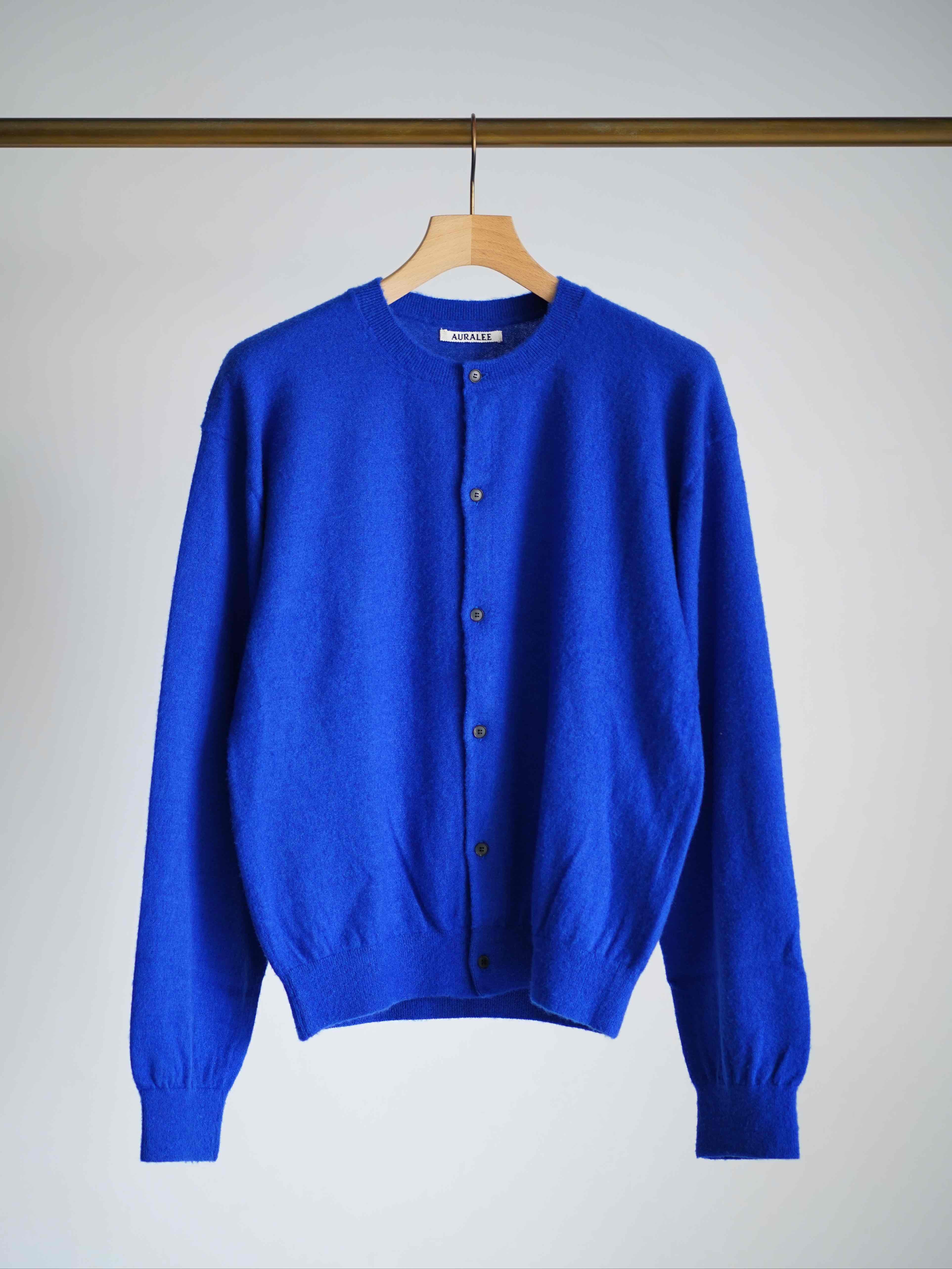 AURALEE | BRUSHED CASHMERE COTTON CARDIGAN – イデアル公式