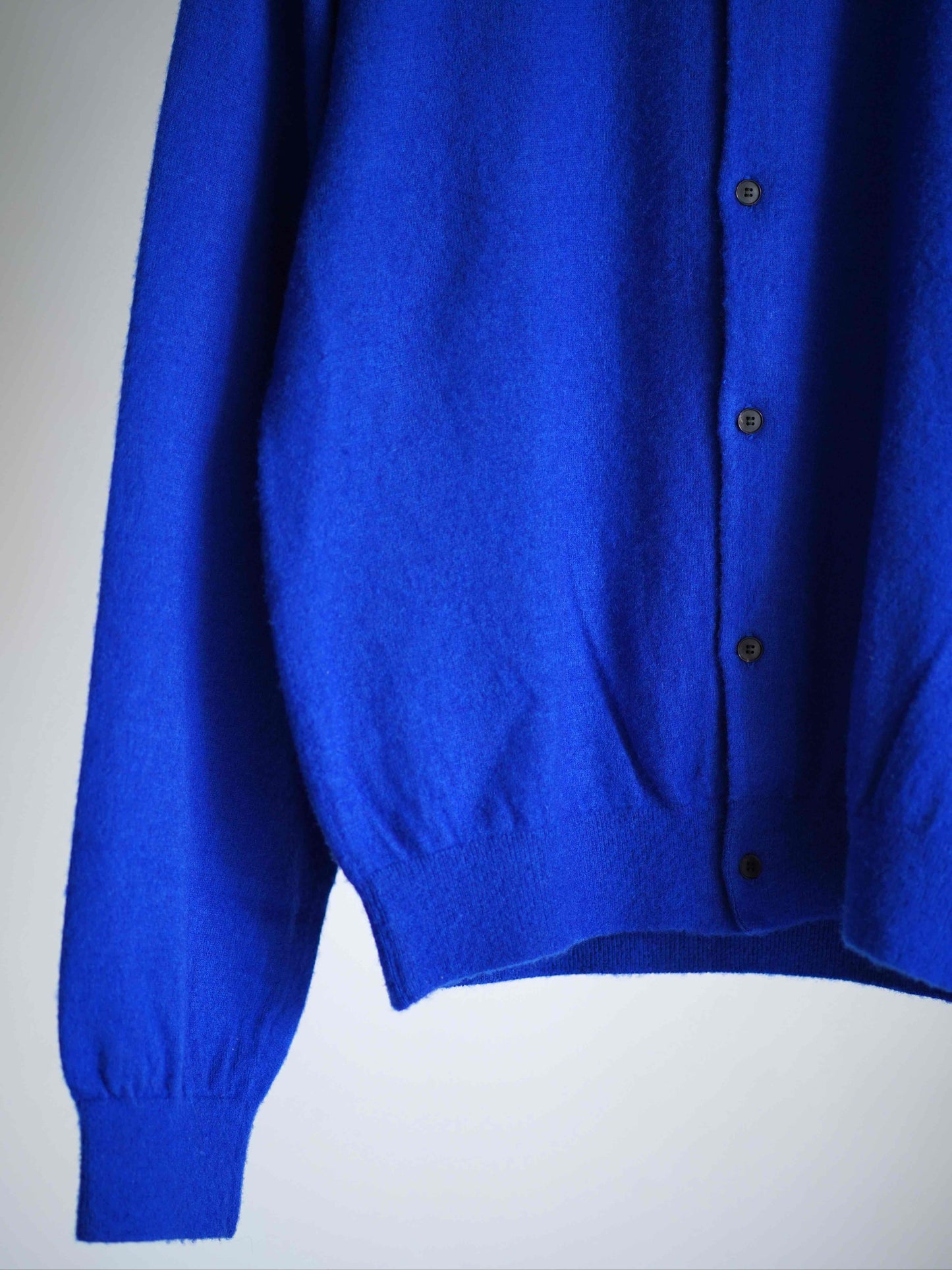 BRUSHED CASHMERE COTTON KNIT CARDIGAN