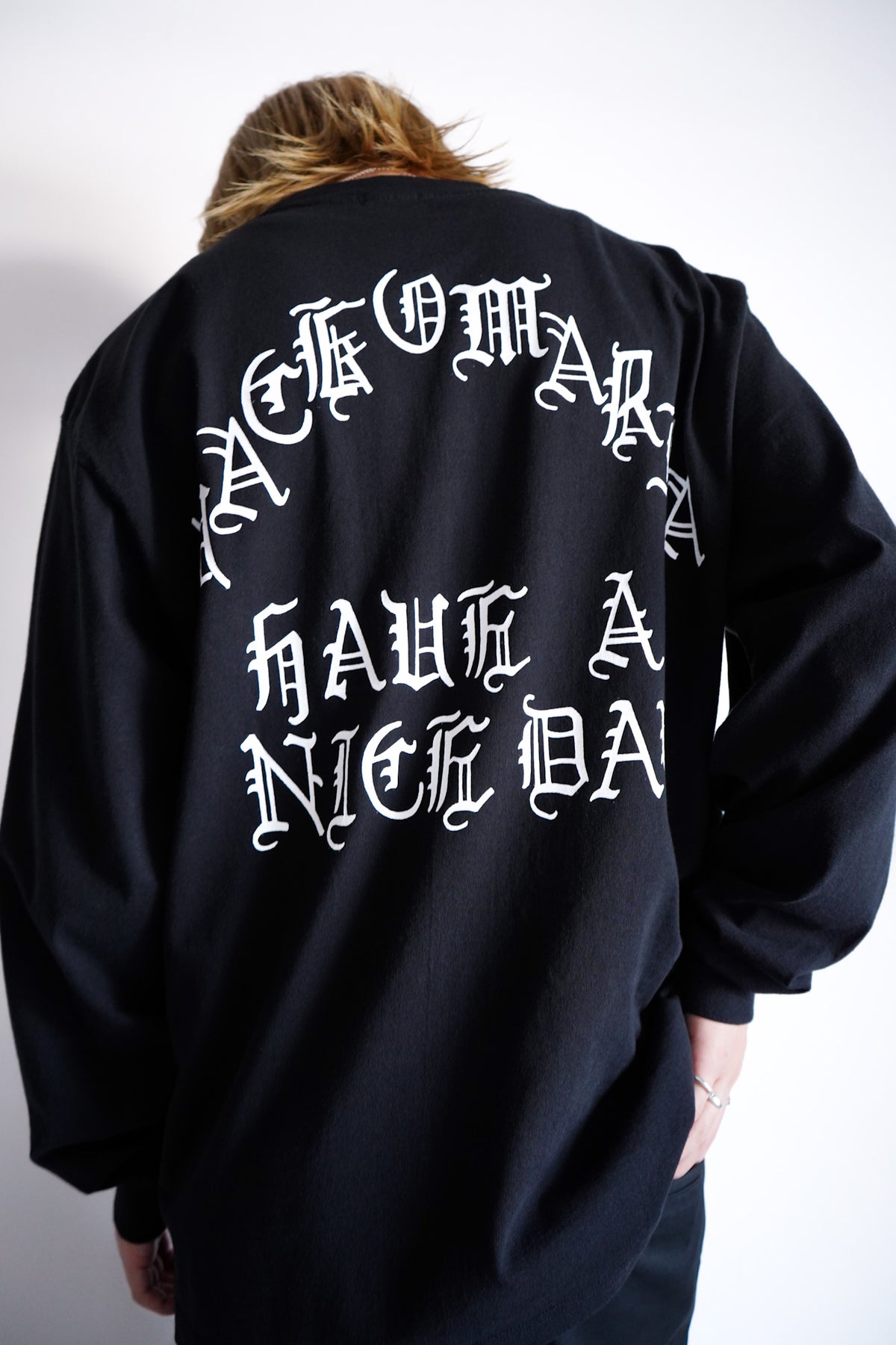 WASHED HEAVY WEIGHT CREW NECK LONG SLEEVE T-SHIRT ( TYPE-1 )