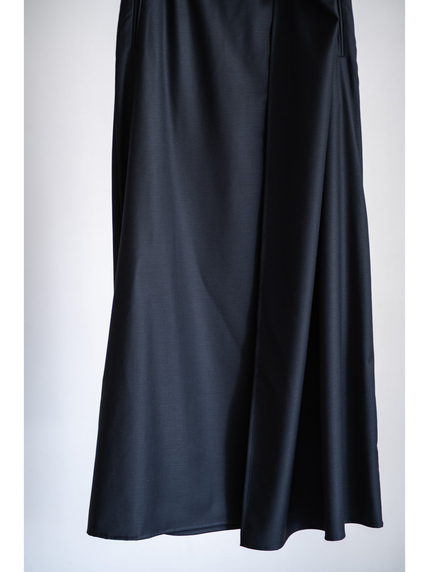 WOOL SILK WRAP SKIRT