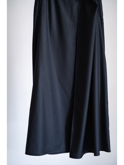 WOOL SILK WRAP SKIRT