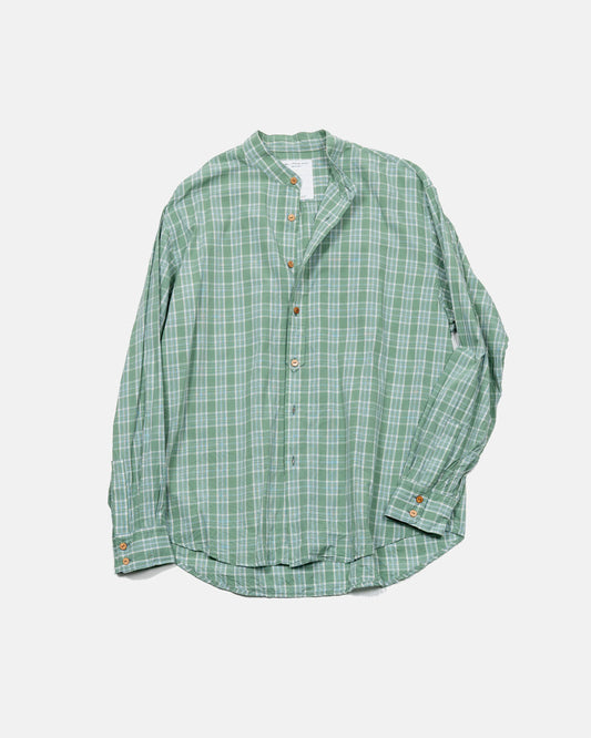 band collar shirt
