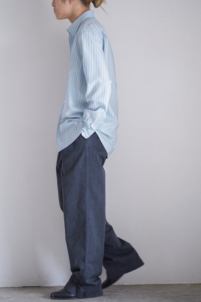 SUPER FINE WOOL STRIPE SHIRT