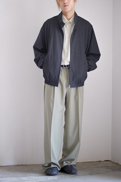 ULTRA FINE TROPICAL WOOL ZIP BLOUSON
