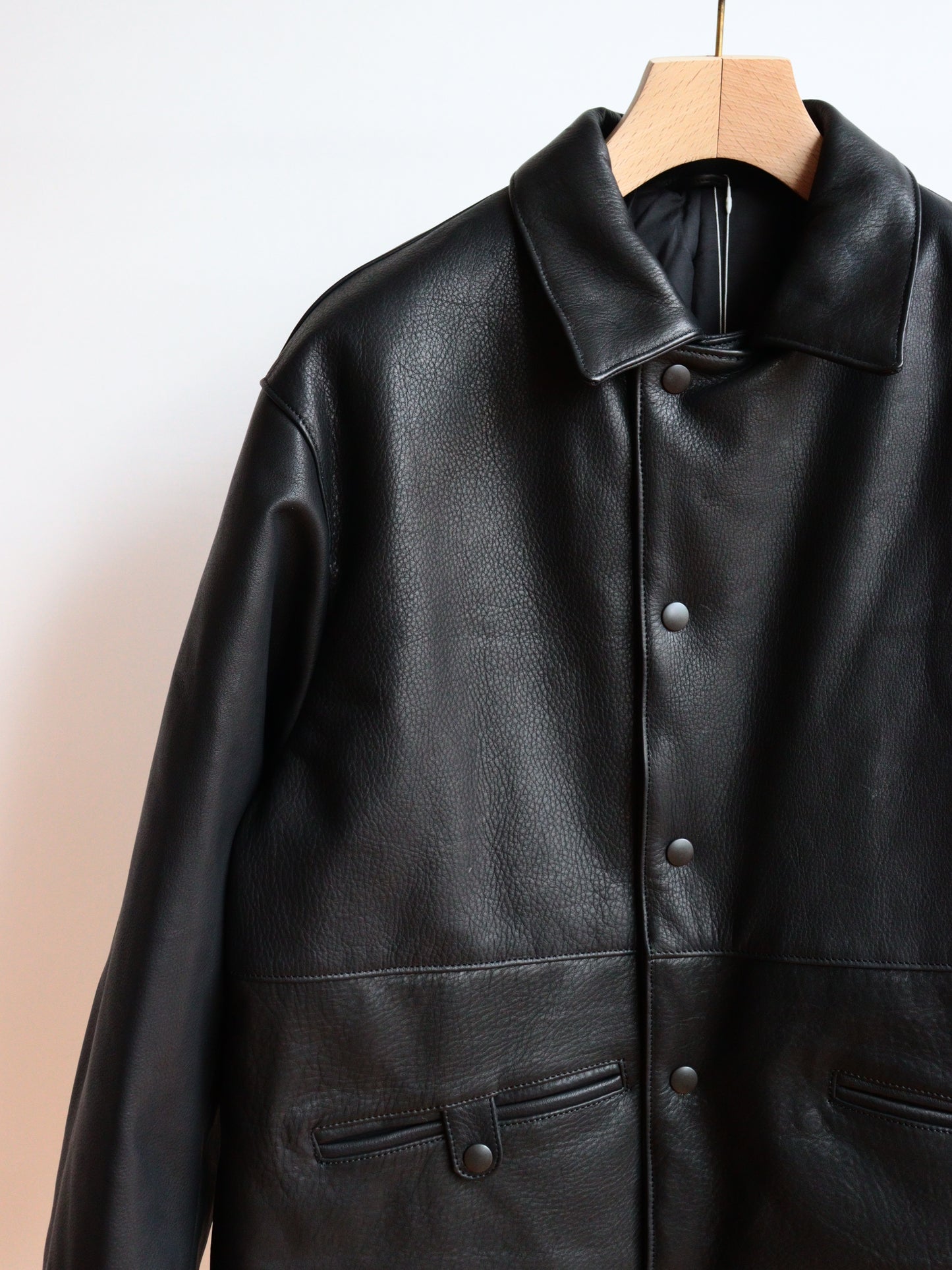 US2515 / LEATHER COACH JACKET