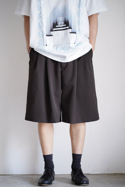 WIDE EASY SHORT TROUSERS