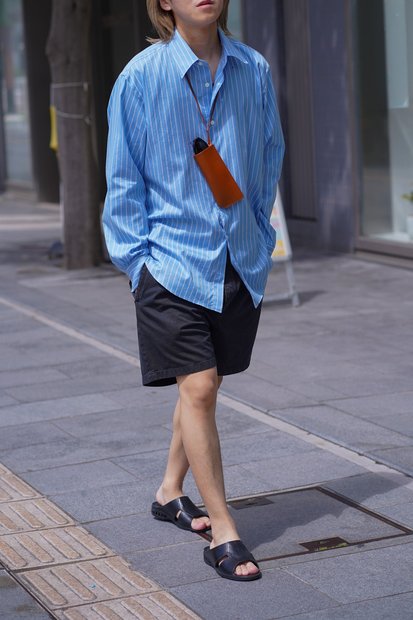 GARMENT-DYED FINX LIGHT CHINO SHORTS