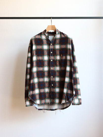 cut off collar work shirt