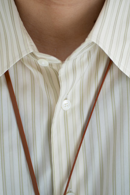 COTTON SILK STRIPE SHIRT