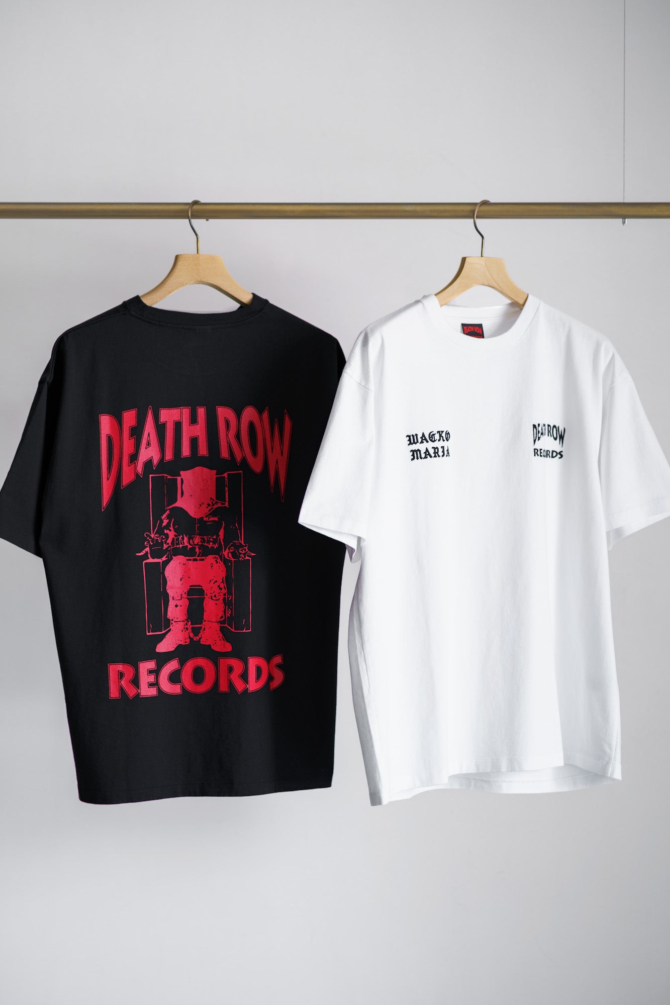 DEATH ROW RECORDS / WASHED HEAVY WEIGHT CREW NECK T-SHIRT