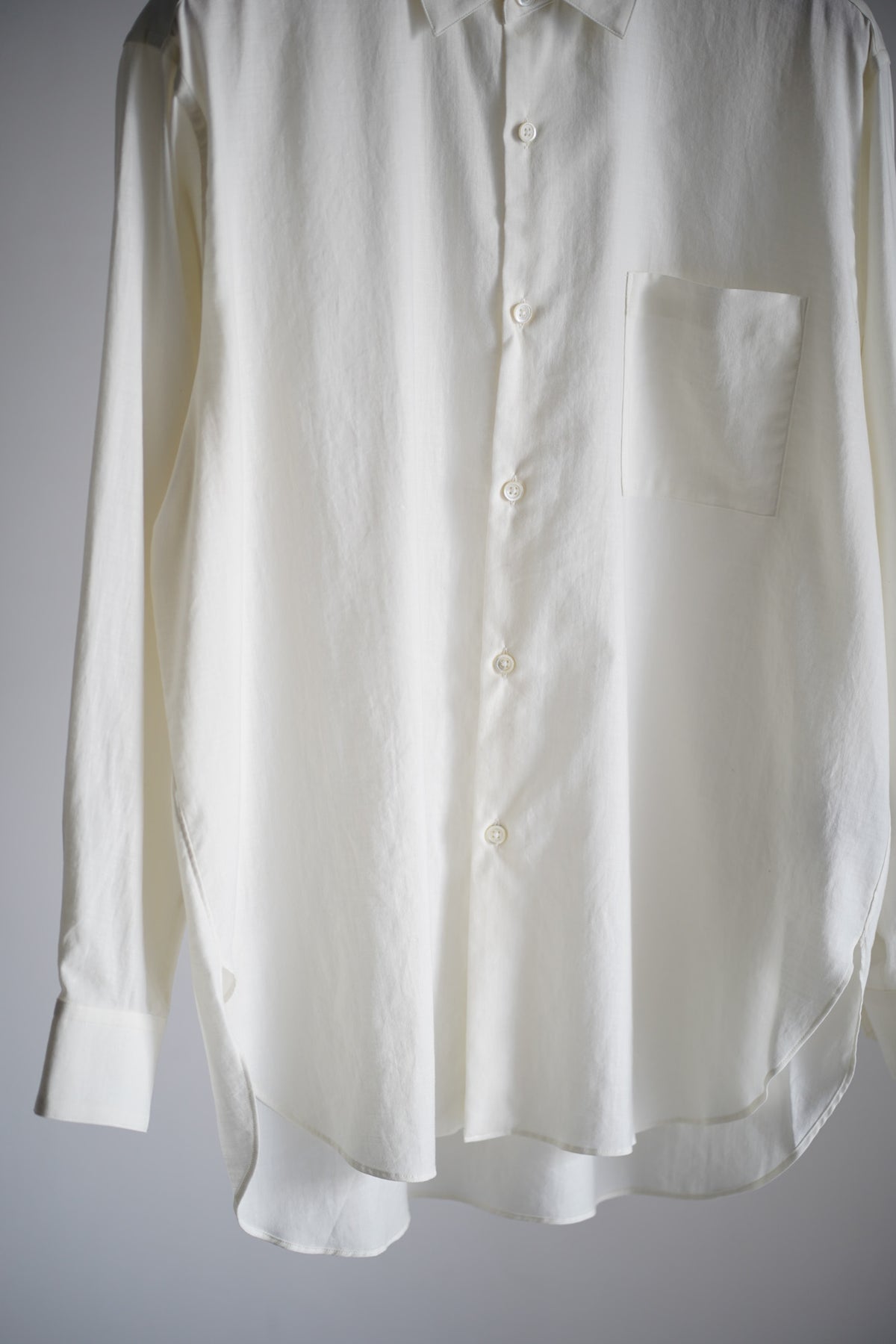 COTTON SILK OVERSIZED LS SHIRT