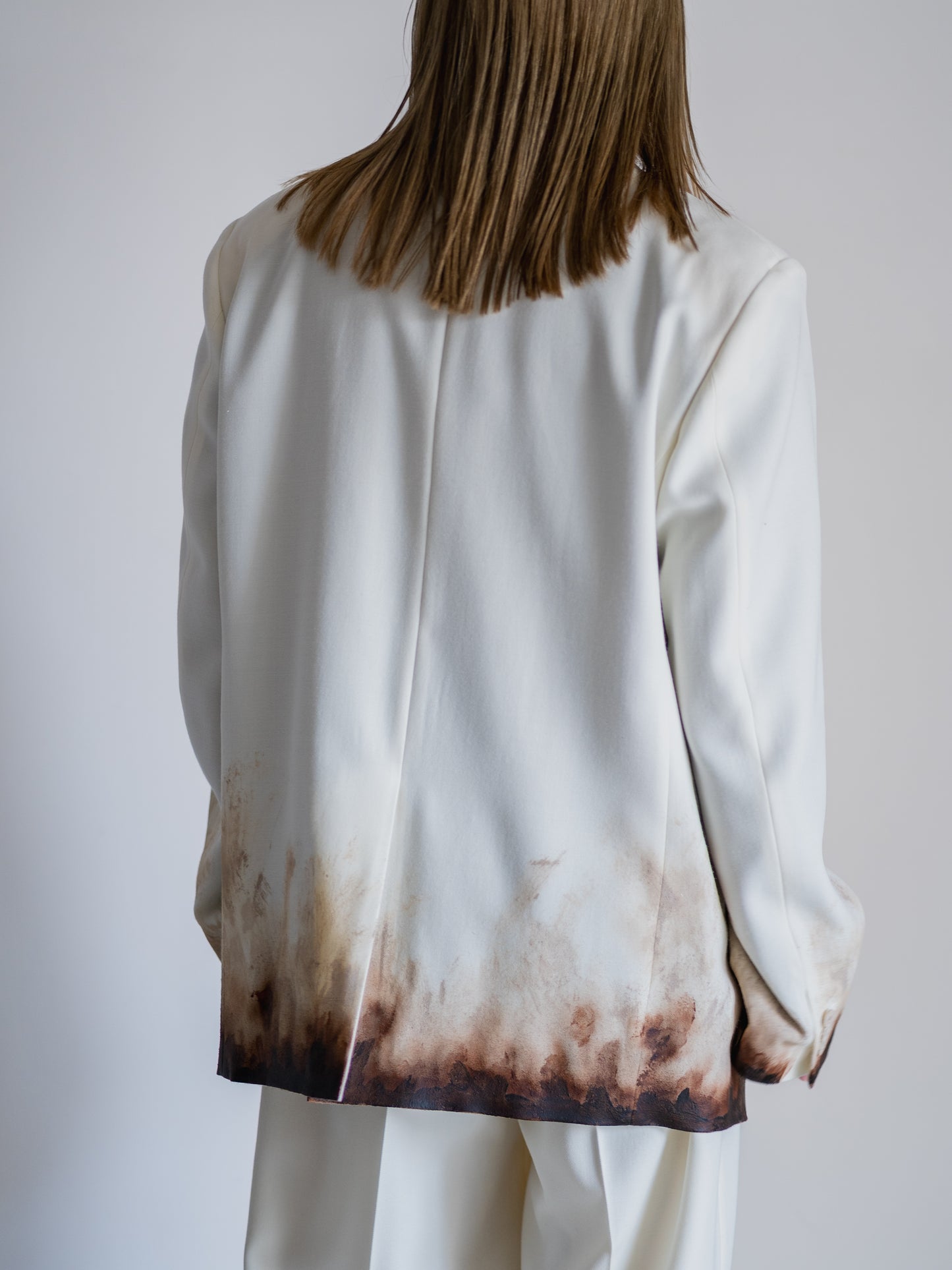 MUD-HAND-PAINTED TAILORED JACKET
