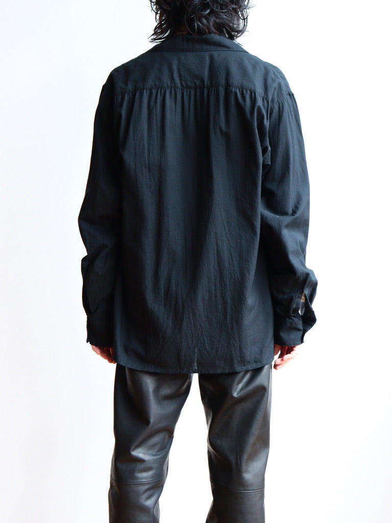 open collar shirt