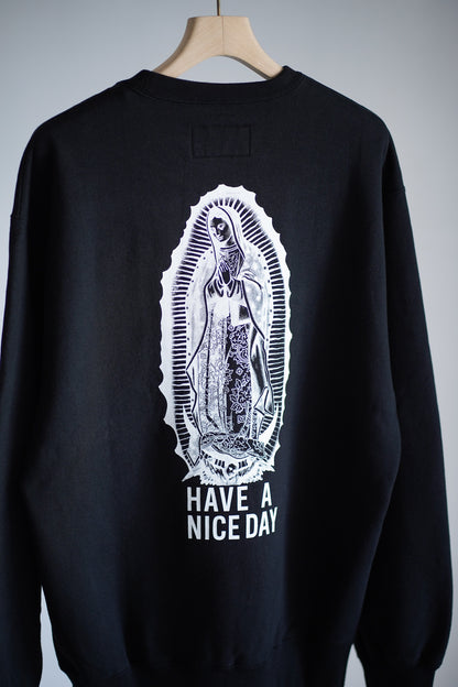 WASHED MIDDLE WEIGHT CREW NECK SWEAT SHIRT ( TYPE-2 )