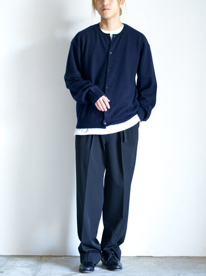 BRUSHED CASHMERE COTTON KNIT CARDIGAN