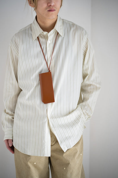 COTTON SILK STRIPE SHIRT