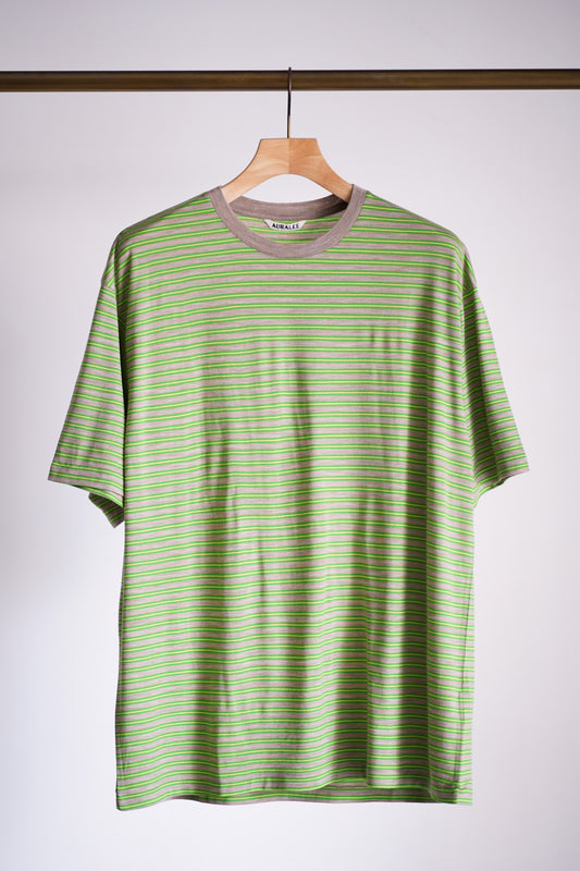 SOFT SMOOTH WOOL STRIPE JERSEY TEE