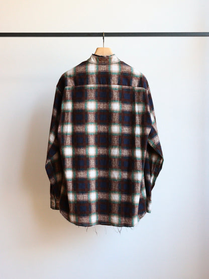 cut off collar work shirt