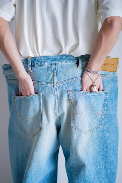 FLOATING WAIST DENIM PANTS