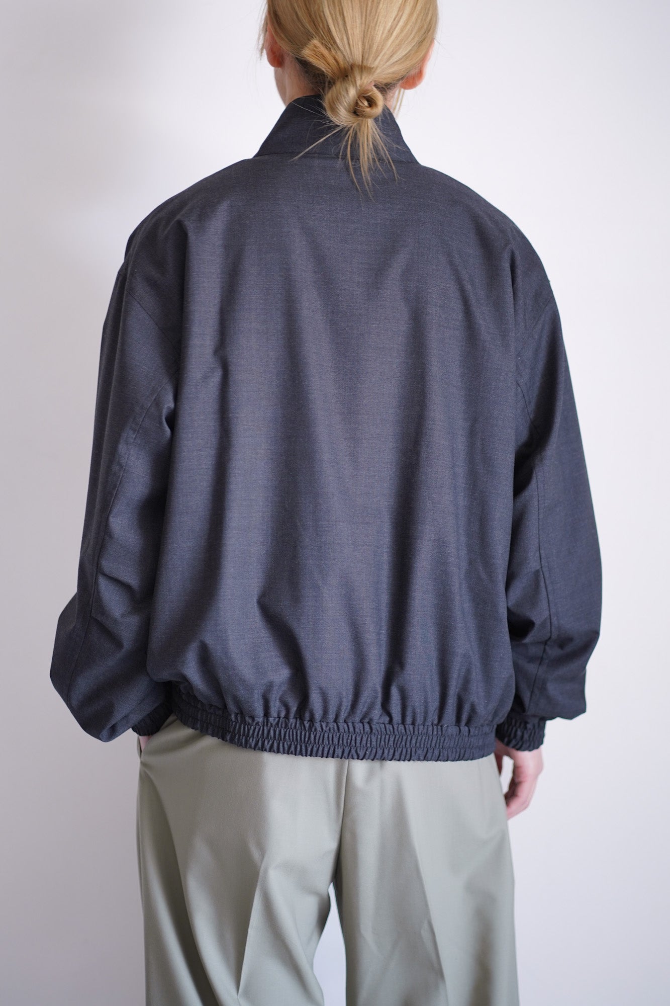 ULTRA FINE TROPICAL WOOL ZIP BLOUSON