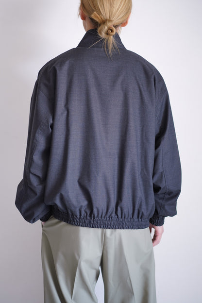 ULTRA FINE TROPICAL WOOL ZIP BLOUSON
