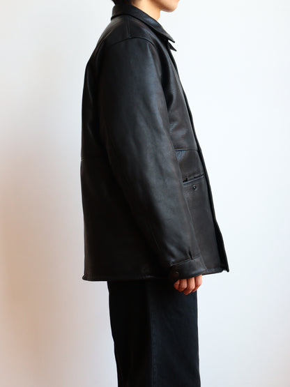 US2515 / LEATHER COACH JACKET