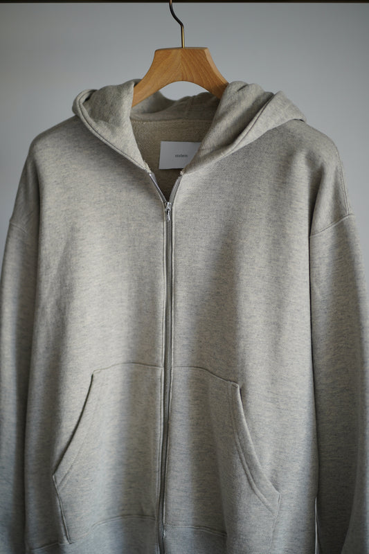 COTTON CASHMERE SWEAT ZIP HOODY