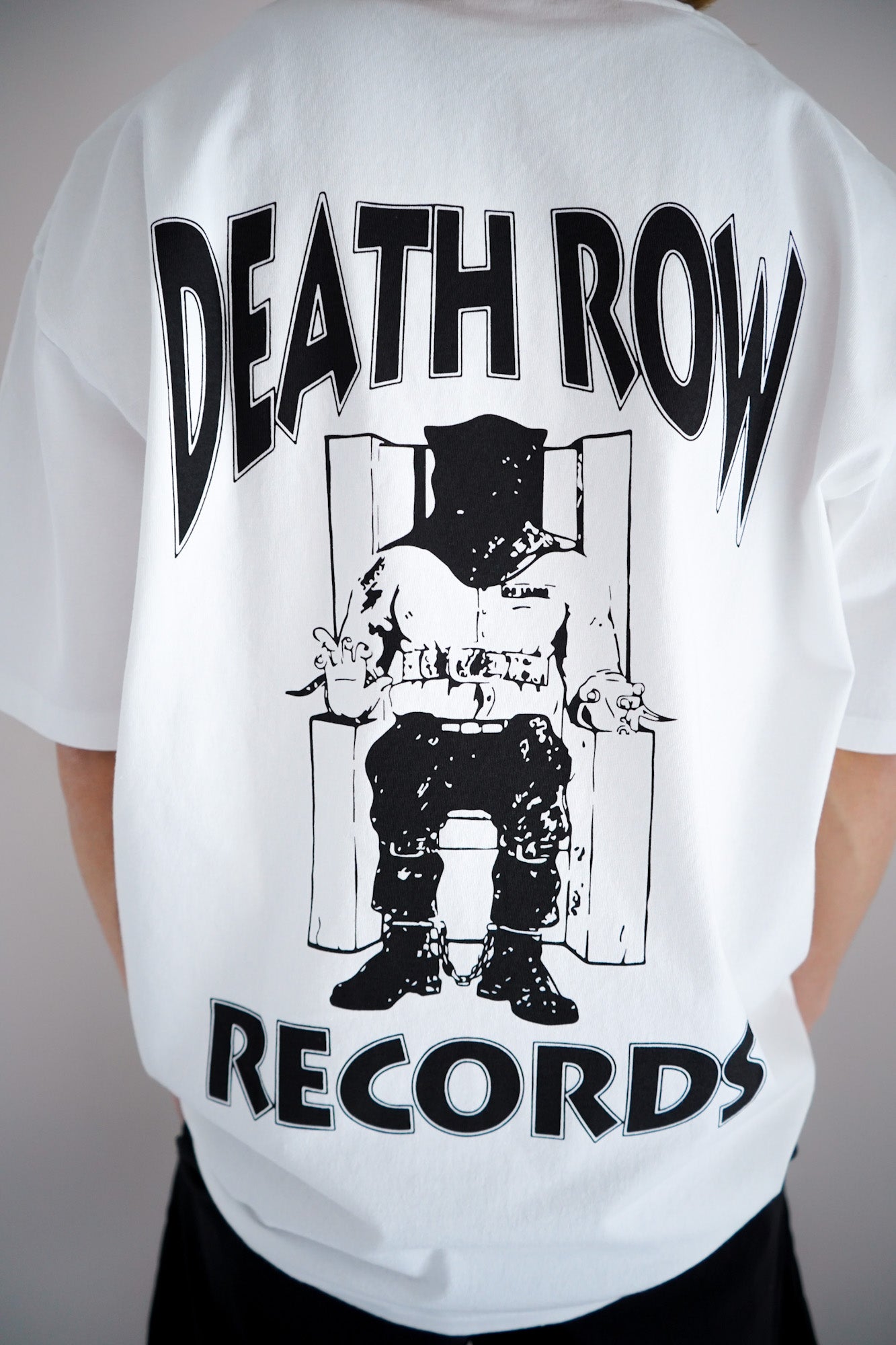 DEATH ROW RECORDS / WASHED HEAVY WEIGHT CREW NECK T-SHIRT