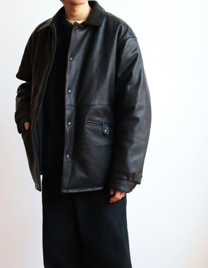 US2515 / LEATHER COACH JACKET