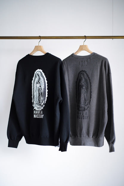 WASHED MIDDLE WEIGHT CREW NECK SWEAT SHIRT ( TYPE-2 )