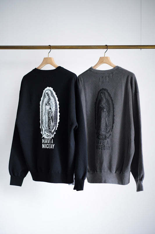 WASHED MIDDLE WEIGHT CREW NECK SWEAT SHIRT ( TYPE-2 )