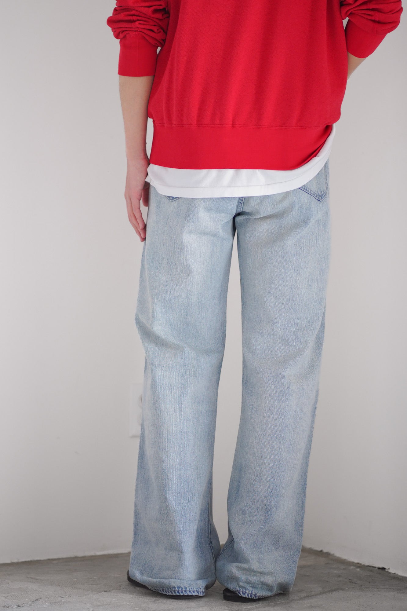 FADED SELVEDGE LIGHT DENIM PANTS