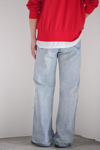 FADED SELVEDGE LIGHT DENIM PANTS