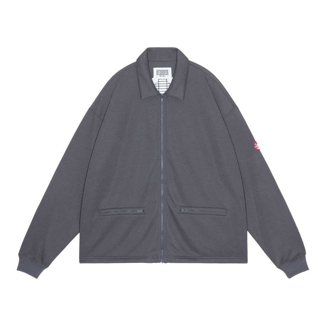 PE JERSEY COLLARED ZIP UP