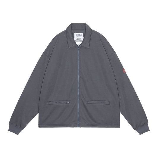 PE JERSEY COLLARED ZIP UP
