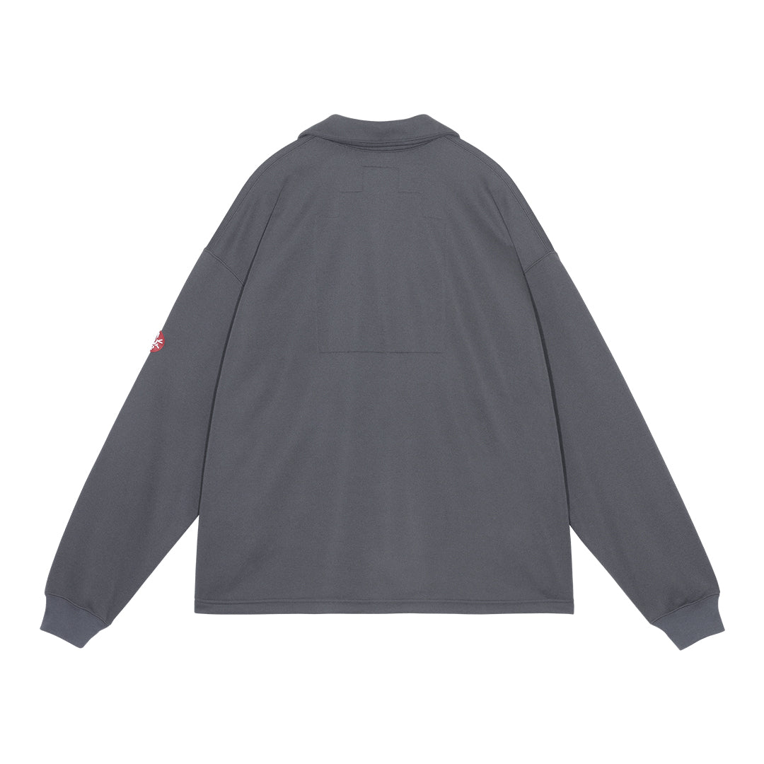 PE JERSEY COLLARED ZIP UP
