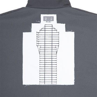 PE JERSEY COLLARED ZIP UP