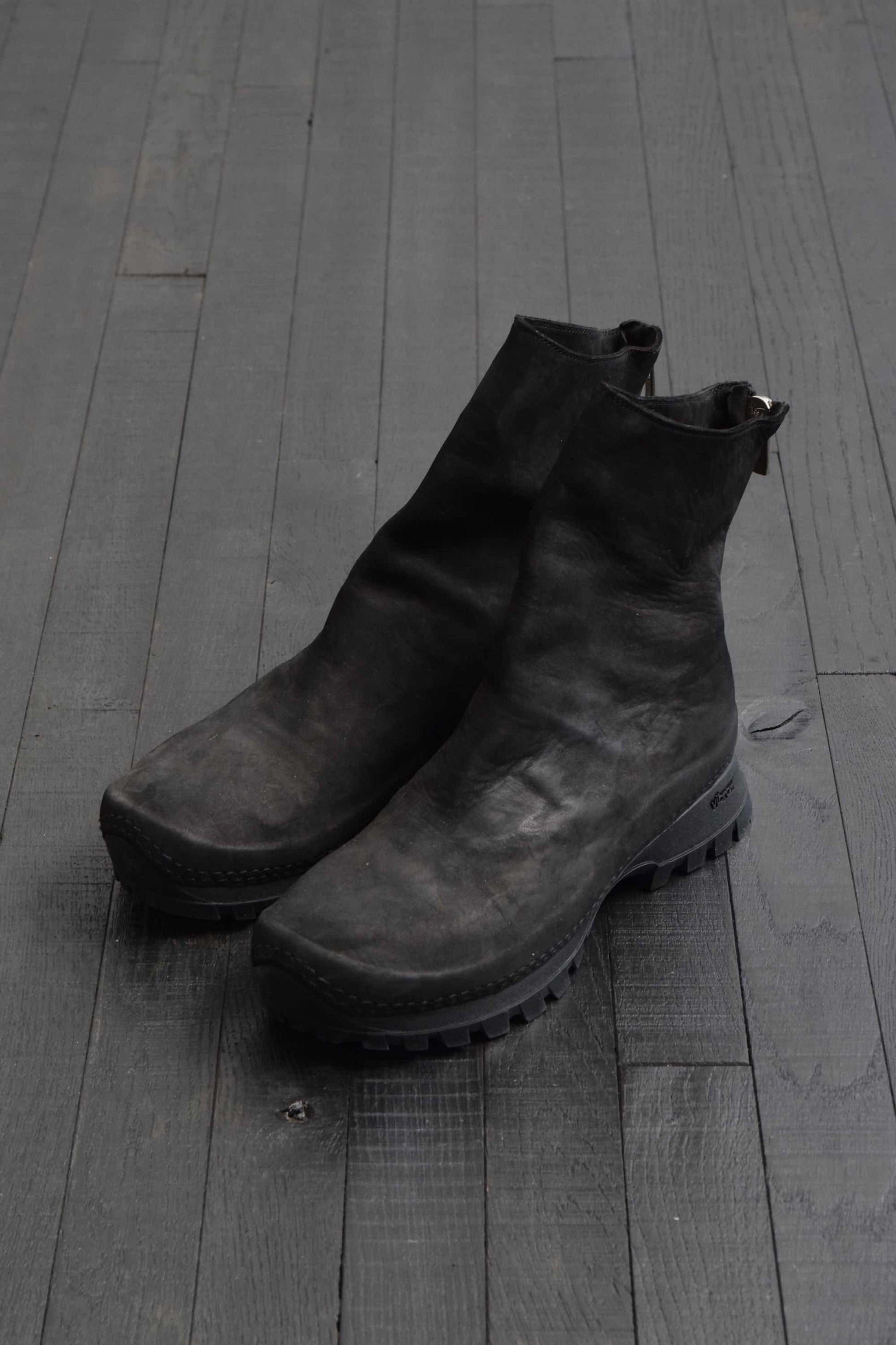 COMOLI GUIDI メンズ ブーツ  VS バックジップ ブーツ 通販 物撮り