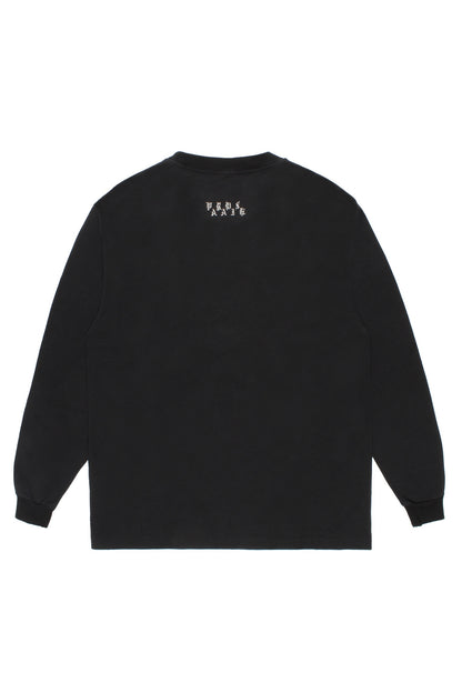 WASHED HEAVY WEIGHT CREW NECK LONG SLEEVE T-SHIRT ( TYPE-2 )