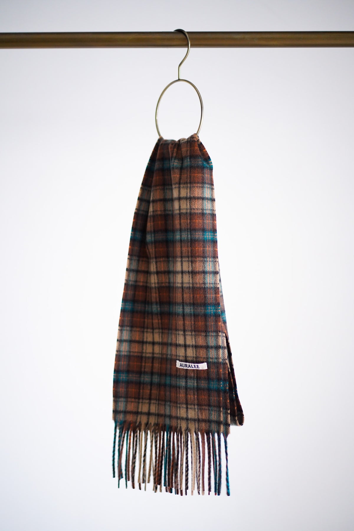 CASHMERE CHECK LONG STOLE