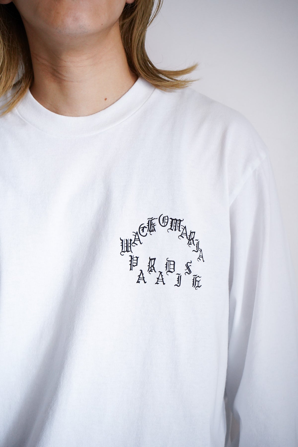 WASHED HEAVY WEIGHT CREW NECK LONG SLEEVE T-SHIRT ( TYPE-1 )