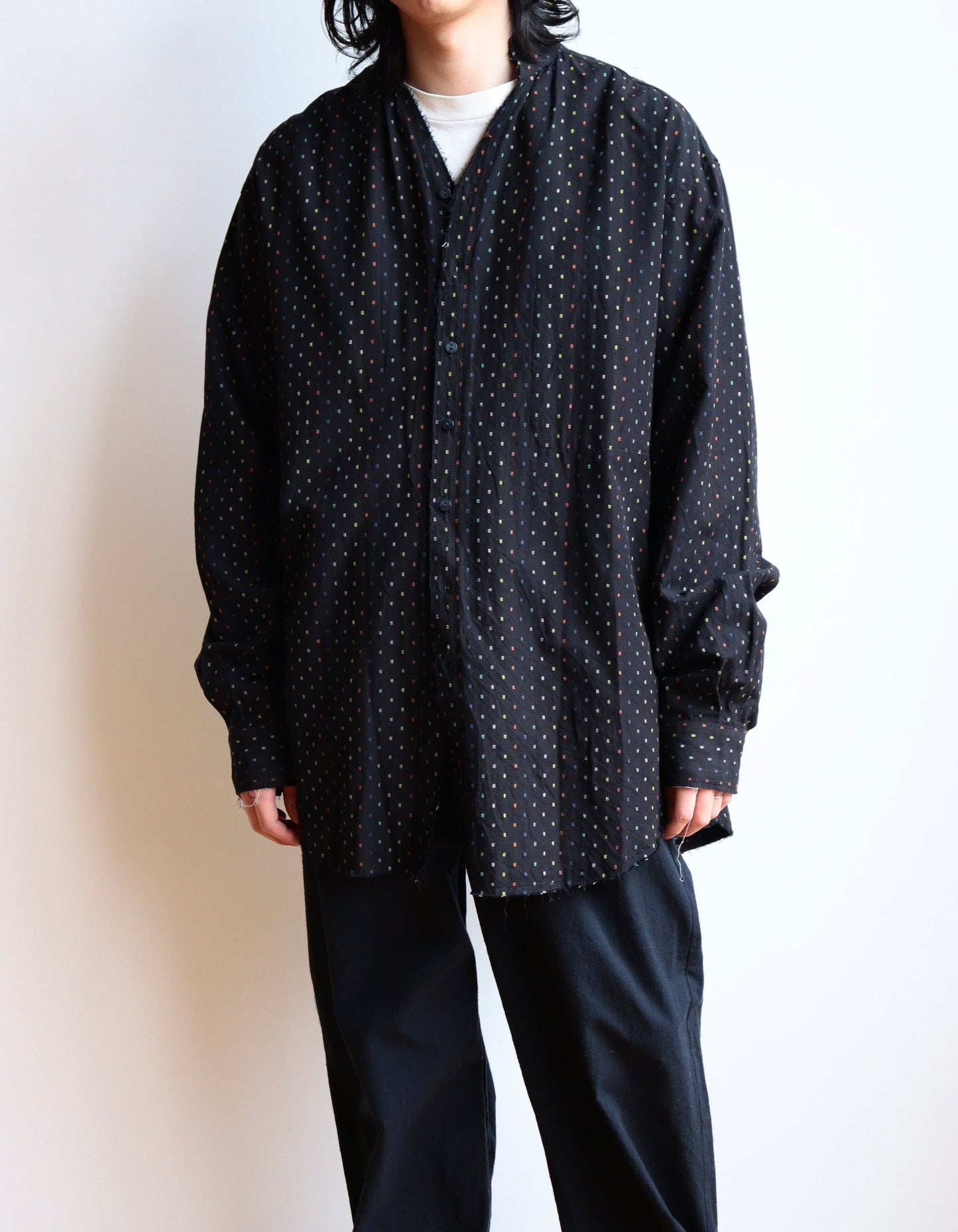 cut off collar shirt