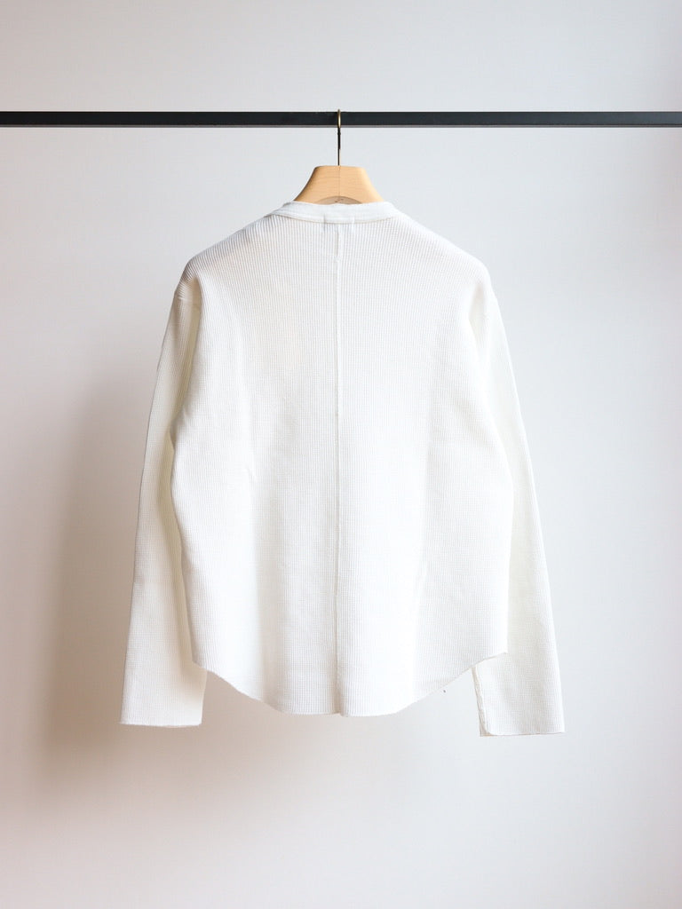 US2536 / LONG SLEEVE HENRY NECK WAFFLE T-SHIRT